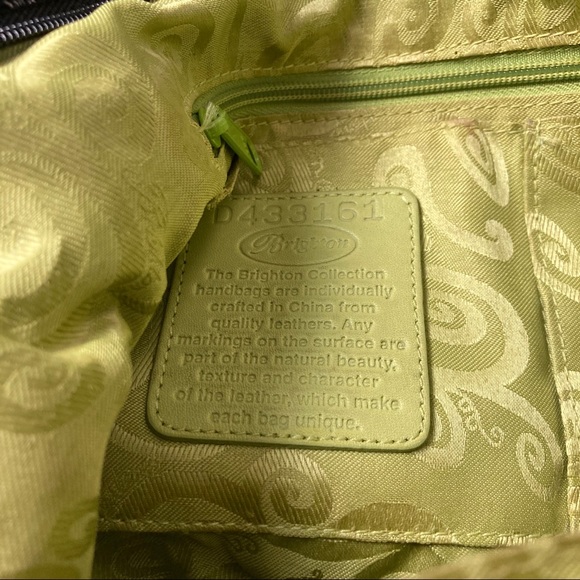 Brighton patent croc embossed leather shoulder bag - Picture 14 of 16